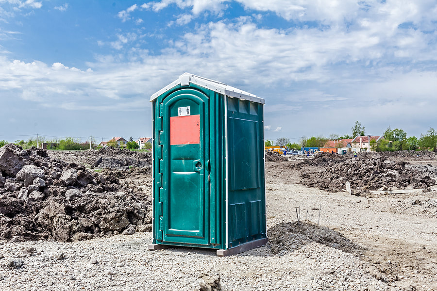 portable toilet in the site